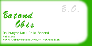 botond obis business card